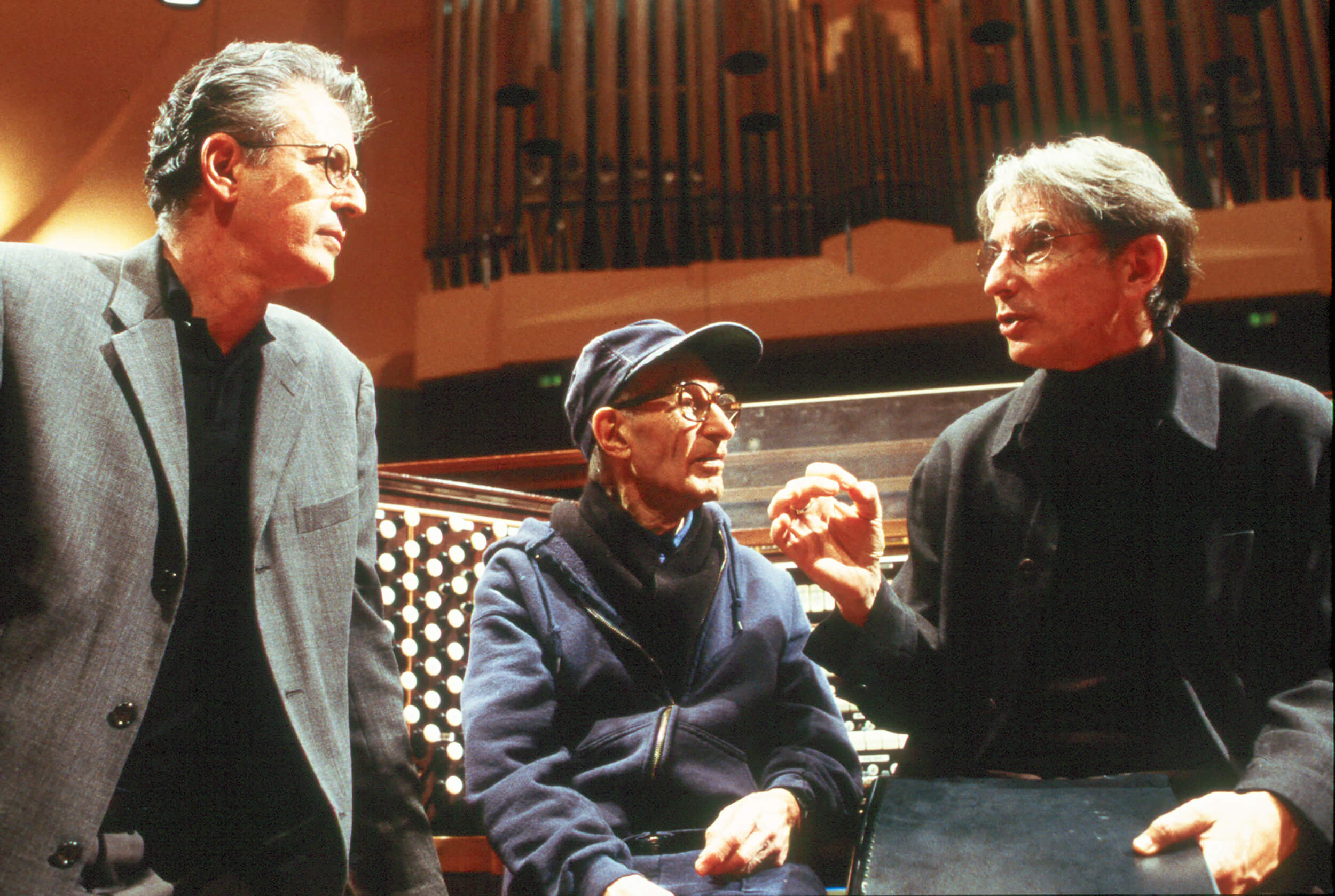 Charles Amirkhanian, Henry Brant, & Michael Tilson Thomas Henry Brant, Charles Amirkhanian, and Michael Tilson Thomas