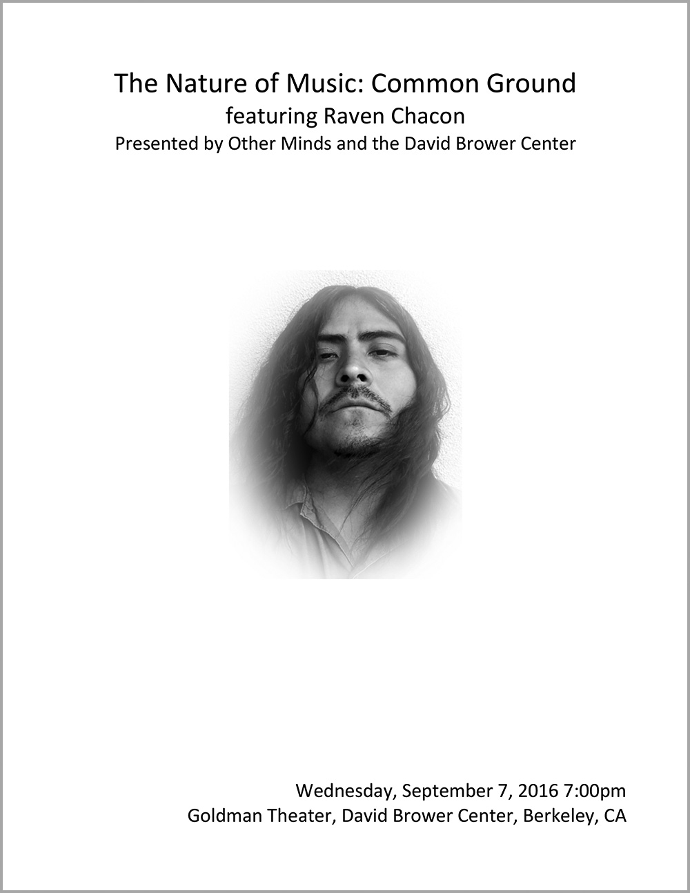 Raven Chacon Program