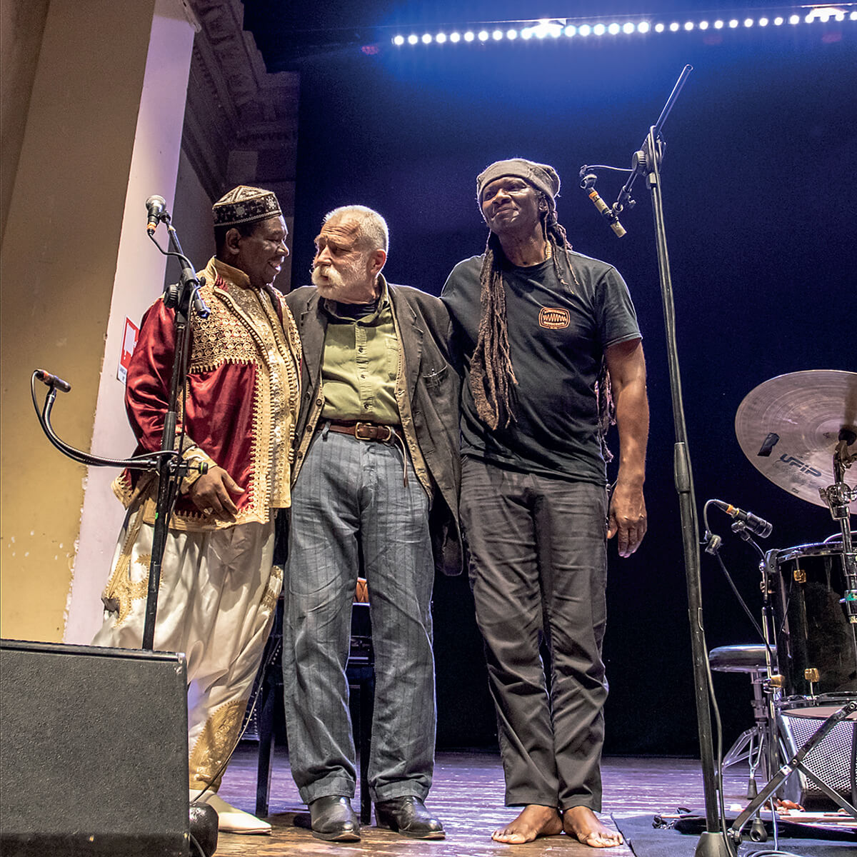 Peter Brötzmann Maâlem Mokhtar Gania and Hamid Drake