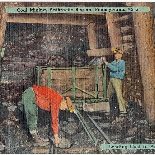 Loading coal in Anthracite Mine