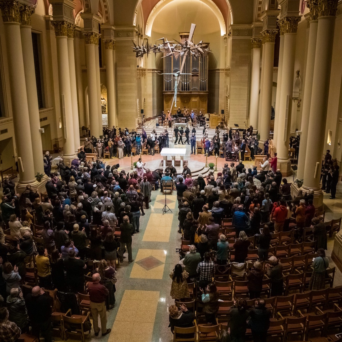 Present Music performing Raven Chacon's Voiceless Mass