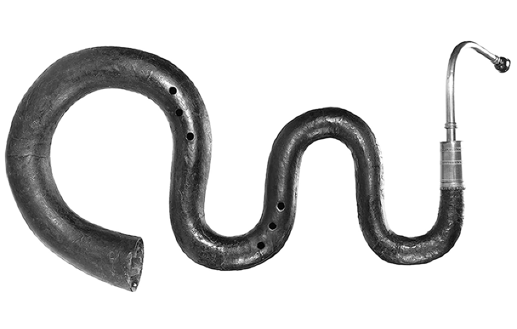 a curved brass instrument