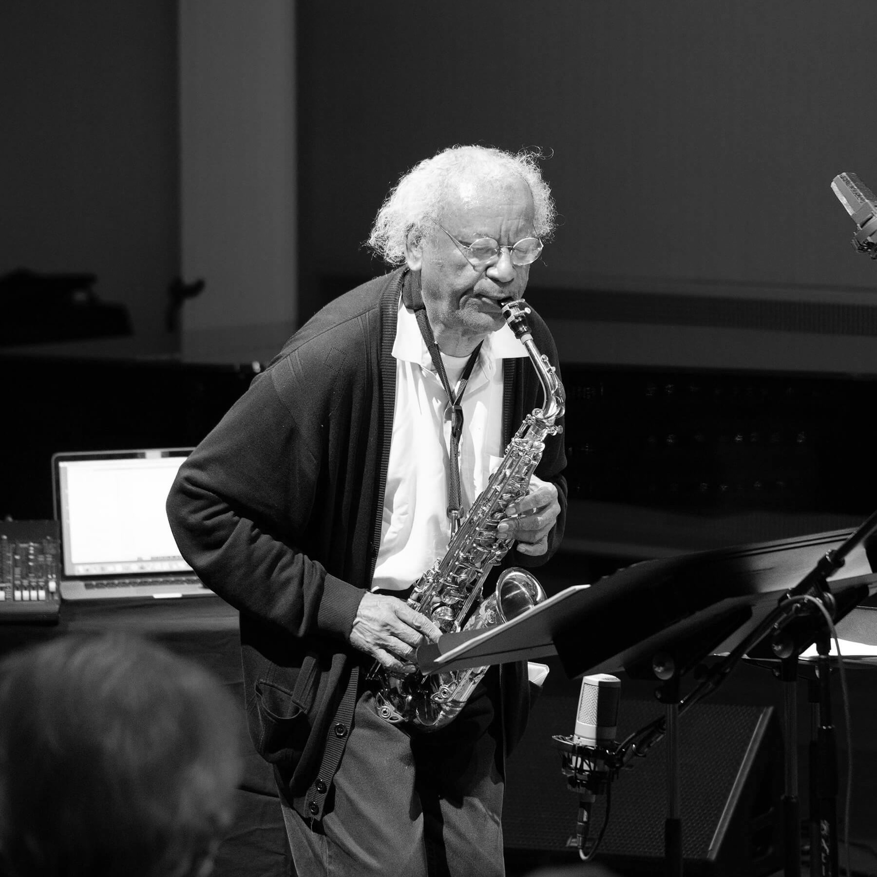 Anthony Braxton performing on saxophone