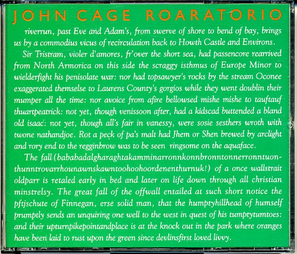 John Cage Roaratorio