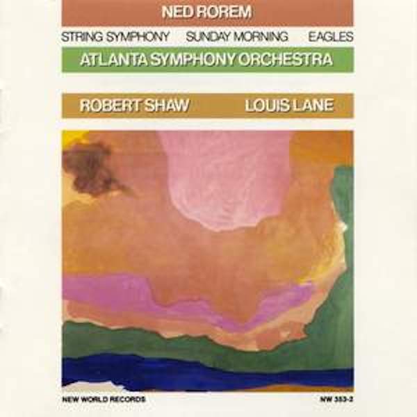 Ned Rorem Atlanta Symphony Orchestra CD Cover