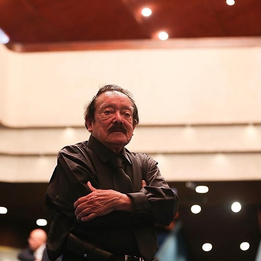 Joaquín Orellana with crossed arms.