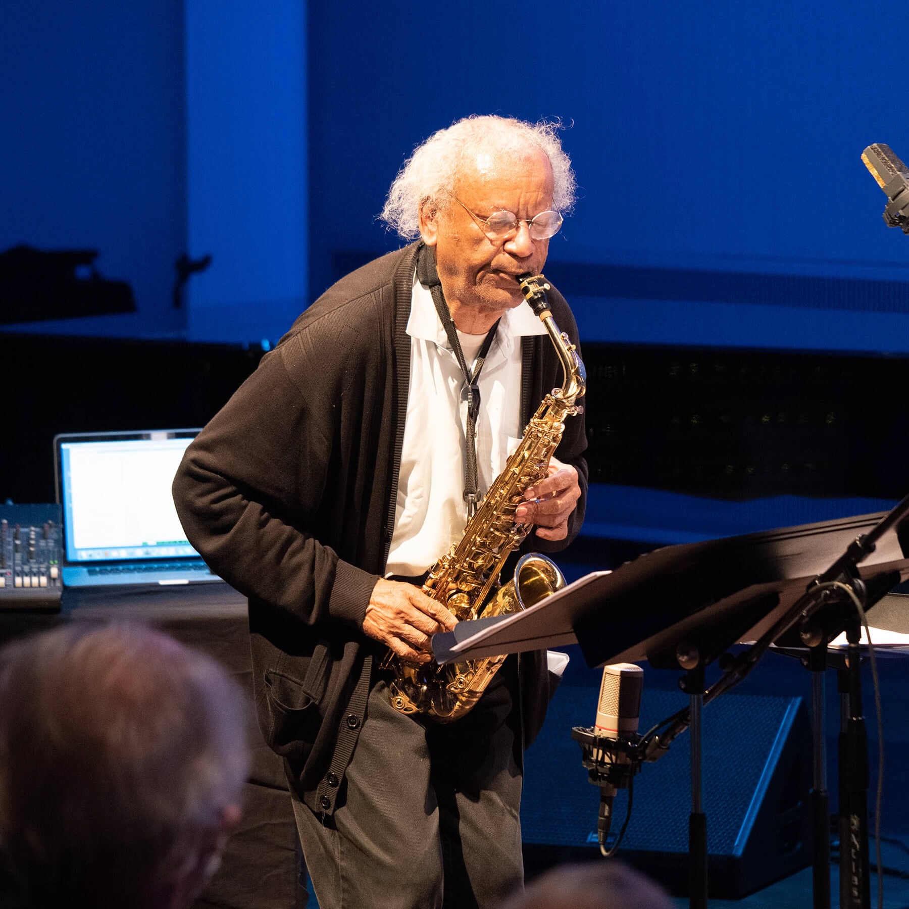Anthony Braxton playing saxophone.