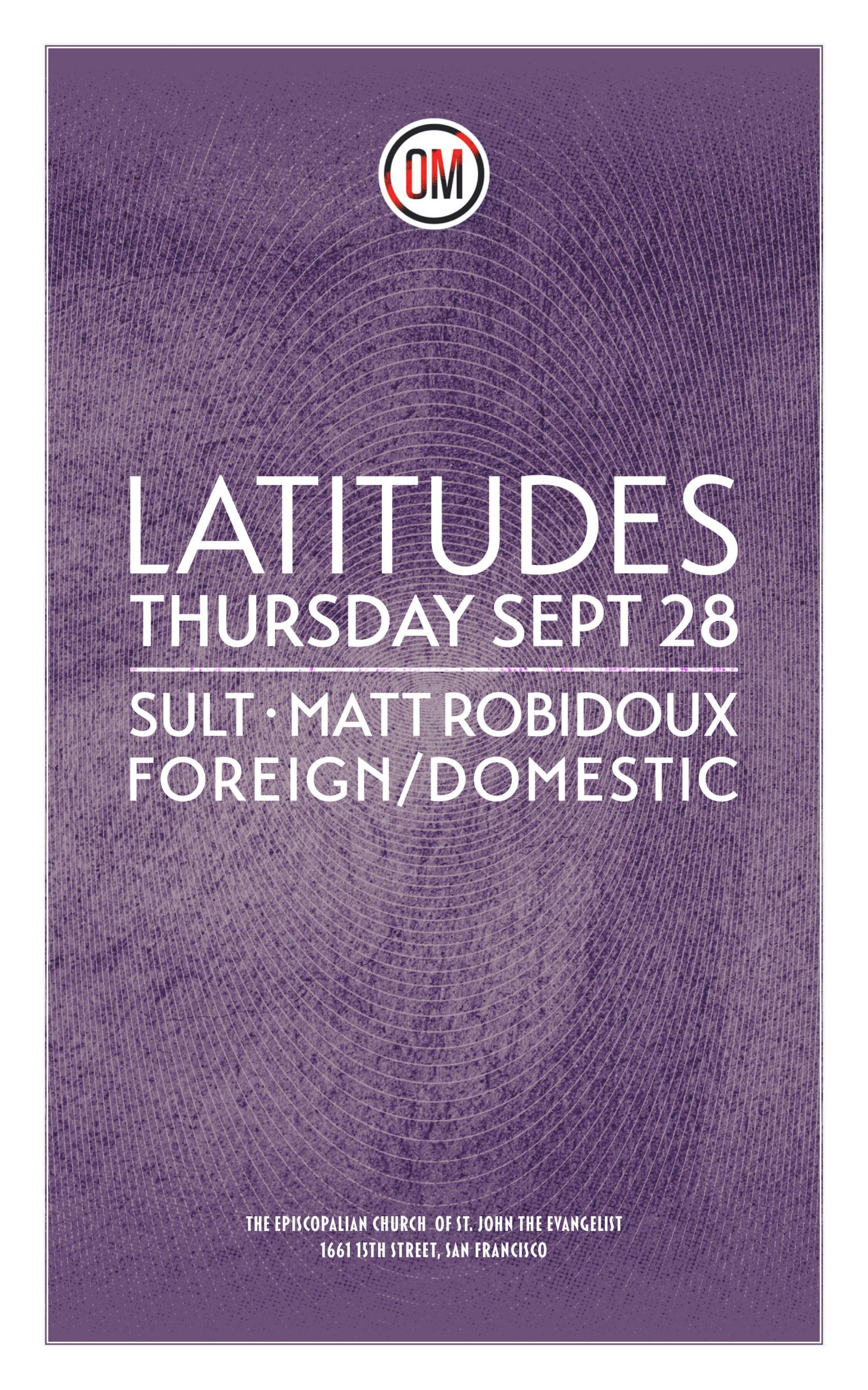 Latitudes Thursday Sept 28