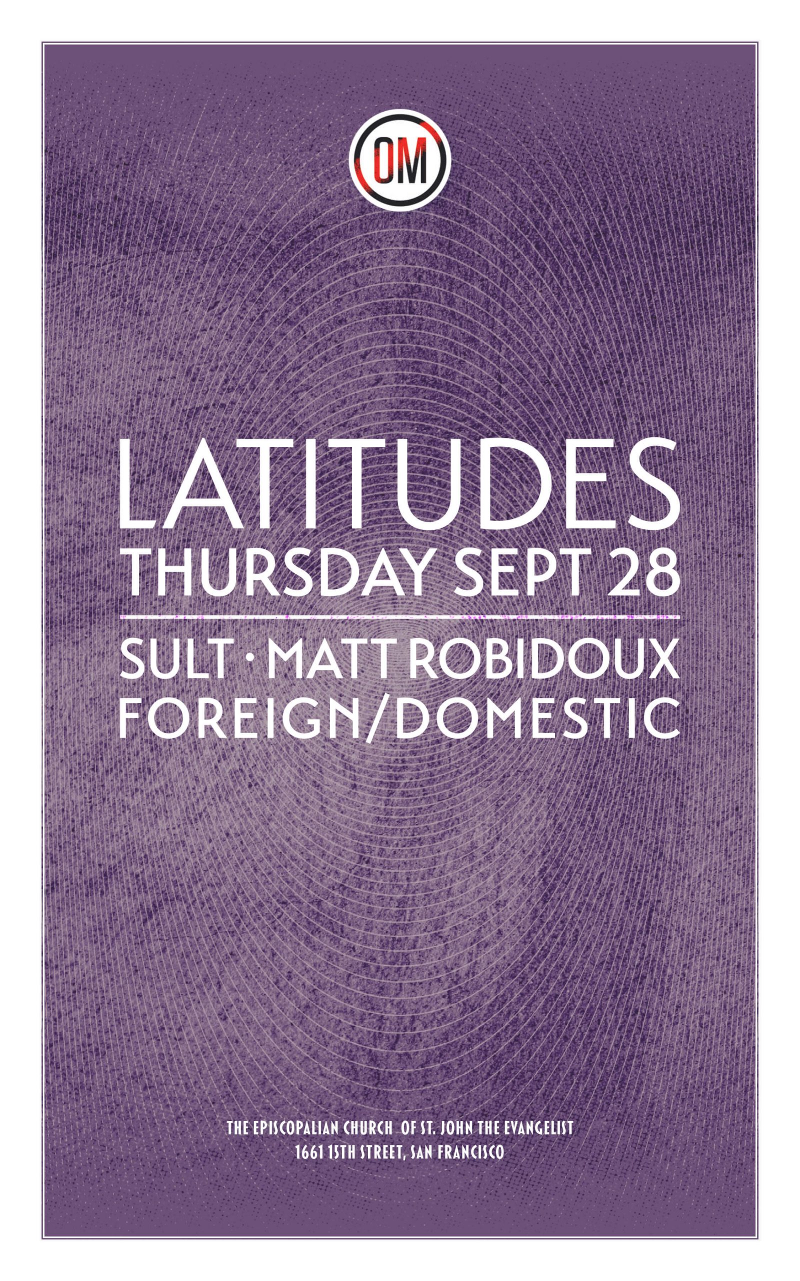 Latitudes Thursday Sept 28