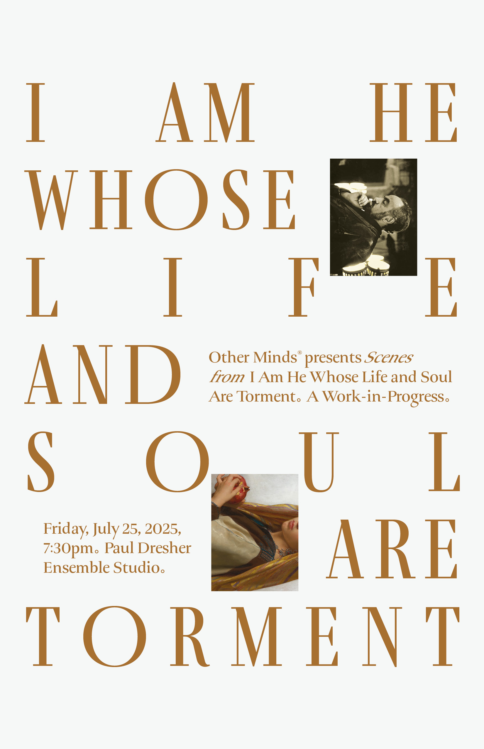 I Am He Whose Life and Soul Are Torment Program Cover