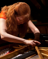 playing inside piano Cahill OM