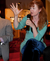 Sarah Cahill Speaking OM audience