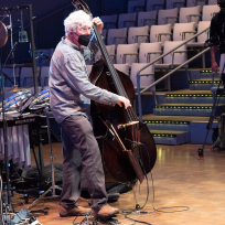 Mark Dresser playing bass.