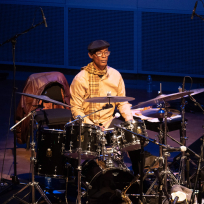 Vincent Davis playing drums
